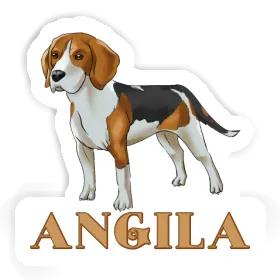 Angila Autocollant Beagle Image