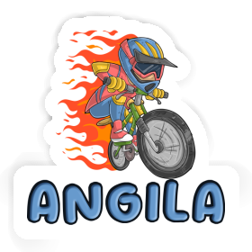 Autocollant Angila Vététiste de freeride Image
