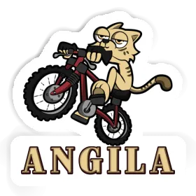 Sticker Angila Fahrradkatze Image