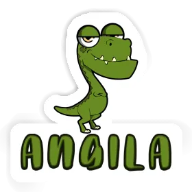 Dinosaure Autocollant Angila Image