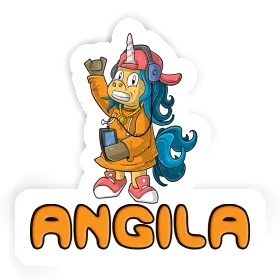 Licorne hip-hop Autocollant Angila Image