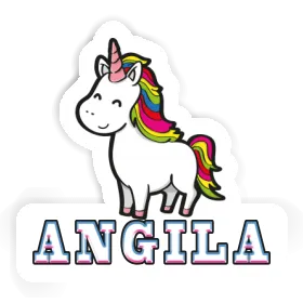 Autocollant Angila Licorne Image