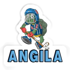 Autocollant Joueur de hockey sur glace Angila Image