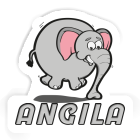 Angila Autocollant Éléphant Image