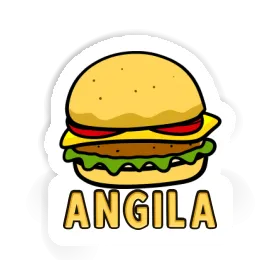 Autocollant Cheeseburger Angila Image
