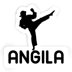 Angila Autocollant Karatéka Image