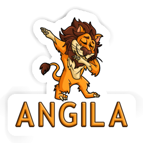 Autocollant Angila Lion Image