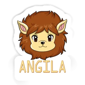 Tête de lion Autocollant Angila Image