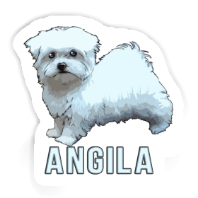 Autocollant Angila Chien Image