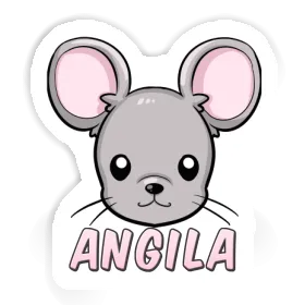 Angila Autocollant Tête de souris Image