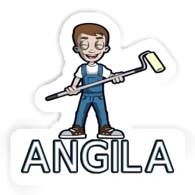 Angila Autocollant Peintre Image