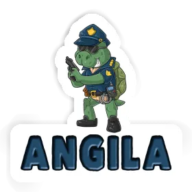 Angila Autocollant Policier Image