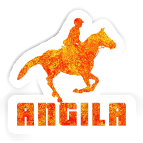 Autocollant Cavalière Angila Image