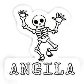 Squelette Autocollant Angila Image