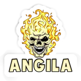 Tête de mort Autocollant Angila Image