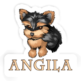 Autocollant Angila Yorkie Image
