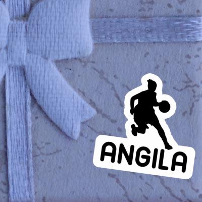 Angila Autocollant Joueuse de basket-ball Notebook Image