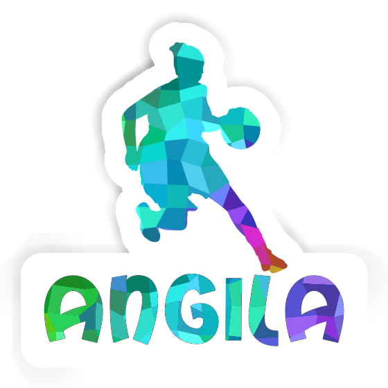Sticker Angila Basketballspielerin Laptop Image