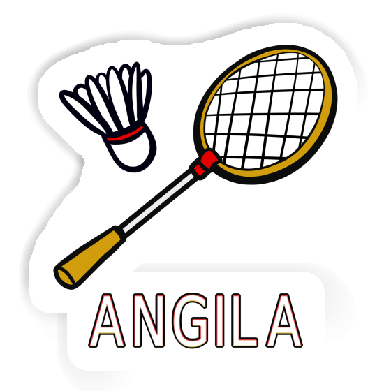 Sticker Angila Badminton Racket Laptop Sticker Angila Badminton Racket Laptop Image
