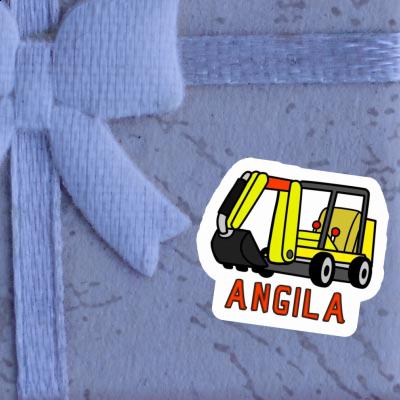 Angila Aufkleber Minibagger Image