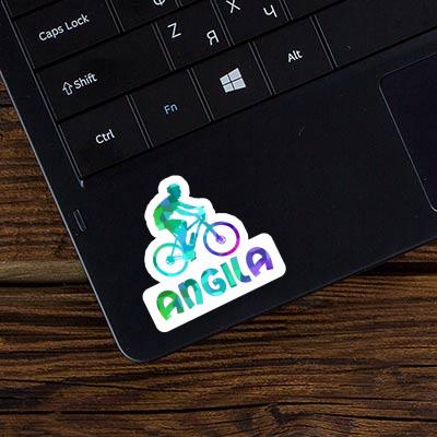 Sticker Biker Angila Laptop Image