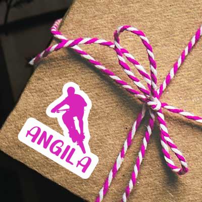 Sticker Biker Angila Notebook Image