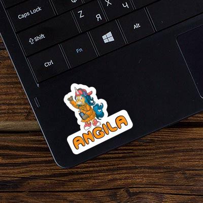 Licorne hip-hop Autocollant Angila Licorne hip-hop Autocollant Angila Image