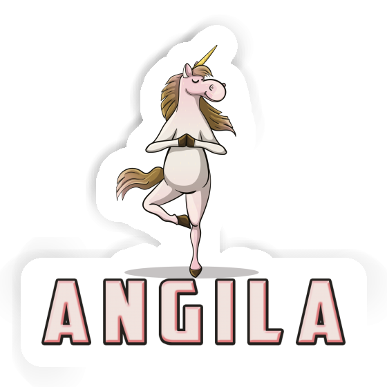 Licorne de yoga Autocollant Angila Notebook Licorne de yoga Autocollant Angila Gift package Image