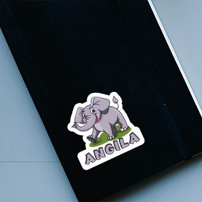 Autocollant Éléphant Angila Laptop Image