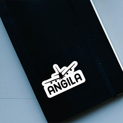 Avion Autocollant Angila Laptop Image