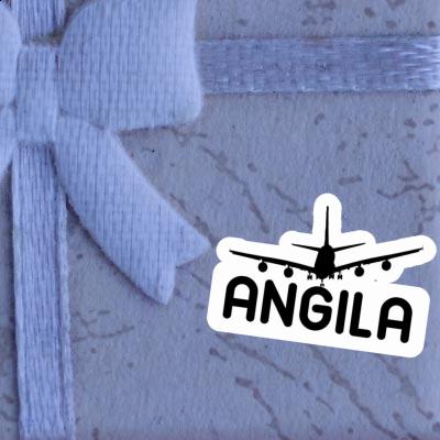 Sticker Flugzeug Angila Gift package Image