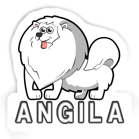 Autocollant Chien Angila Gift package Image