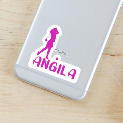 Angila Autocollant Golfeuse Laptop Image
