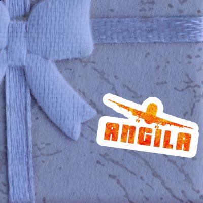 Sticker Angila Airplane Gift package Image