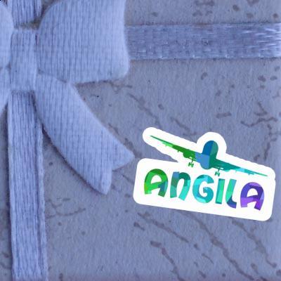 Autocollant Angila Avion Notebook Image