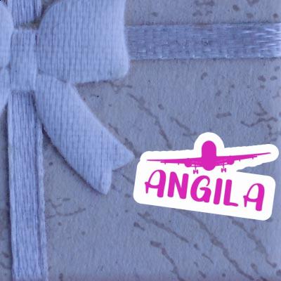 Sticker Angila Airplane Laptop Image