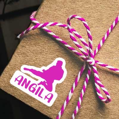 Autocollant Angila Karatéka Notebook Image