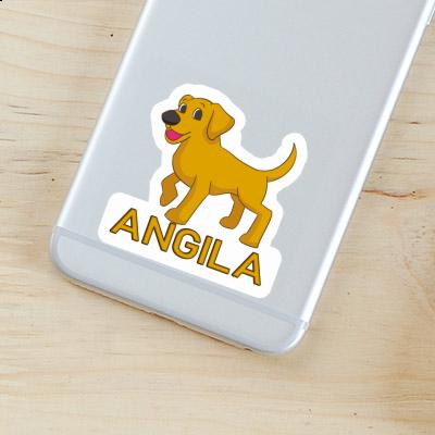 Hund Aufkleber Angila Notebook Image