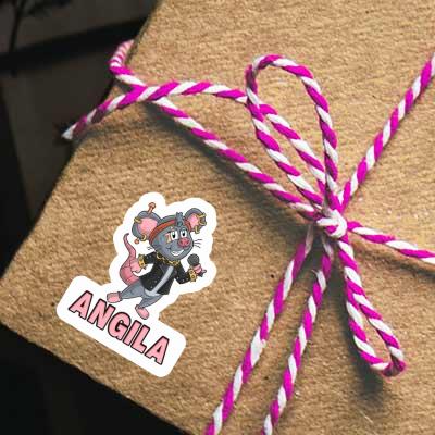 Angila Autocollant Chanteuse Notebook Image