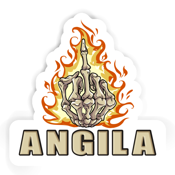 Angila Autocollant Doigt du milieu Notebook Angila Autocollant Doigt du milieu Gift package Image