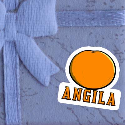 Autocollant Orange Angila Notebook Image