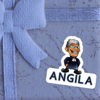 Révérend Autocollant Angila Laptop Image