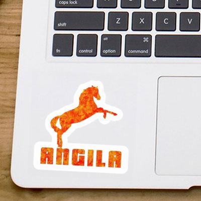 Pferd Aufkleber Angila Laptop Image