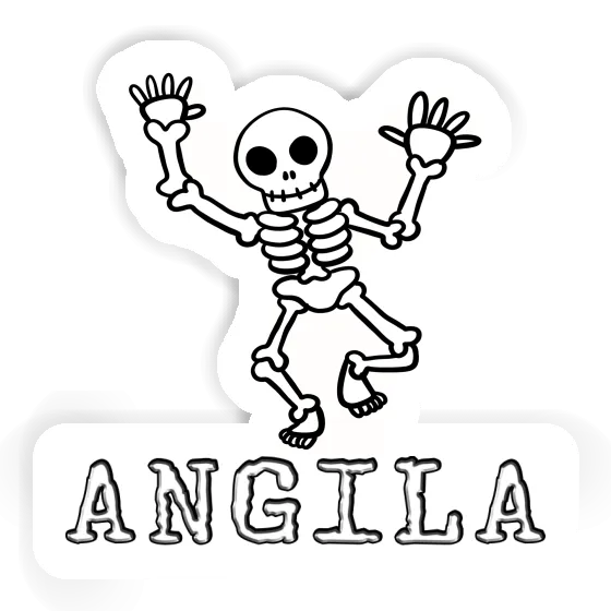 Sticker Angila Skeleton Notebook Sticker Angila Skeleton Gift package Image
