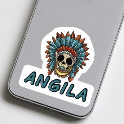 Bébé tête de mort Autocollant Angila Laptop Bébé tête de mort Autocollant Angila Laptop Image