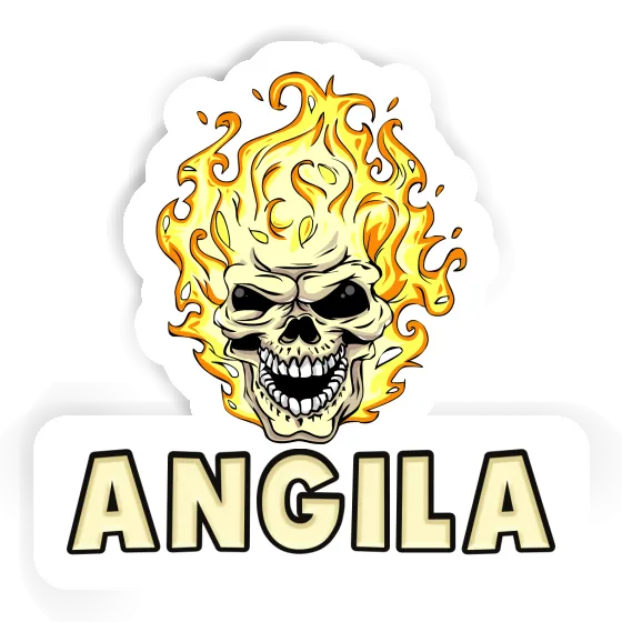Tête de mort Autocollant Angila Notebook Tête de mort Autocollant Angila Gift package Image