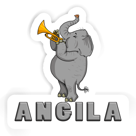 Autocollant Angila Eléphant trompette Notebook Autocollant Angila Eléphant trompette Gift package Image