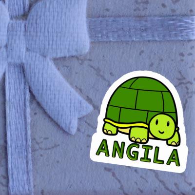 Sticker Turtle Angila Laptop Image
