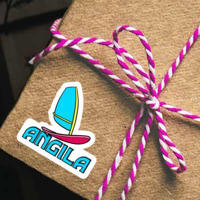 Windsurf Board Sticker Angila Laptop Windsurf Board Sticker Angila Laptop Image