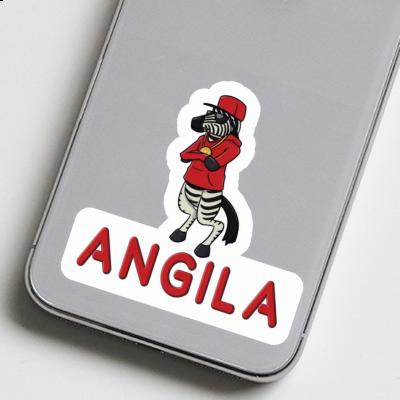 Sticker Zebra Angila Laptop Image